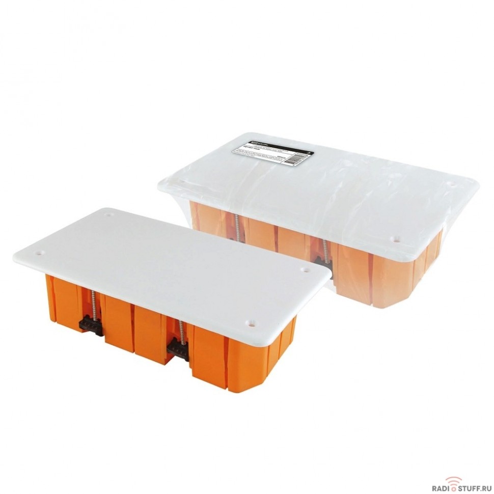 TDM SQ1403-1026 Распаячная коробка СП 172х96х45мм, крышка, пл. лапки, IP20, инд. штрихкод, 