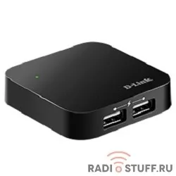 D-Link DUB-H4/B/D2A Компактный концентратор с 4 портами USB 2.0