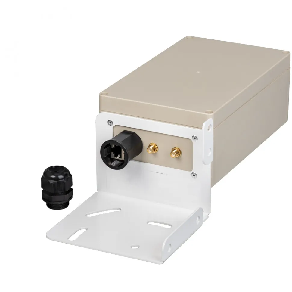 Гермобокс KG-SMAx2 для сетчатой параболической антенны (гермоввод RJ45)