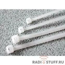 Hyperline GT-200IC Стяжка нейлоновая неоткрывающаяся, безгалогенная (halogen free), 200x3.6мм, (100 шт)