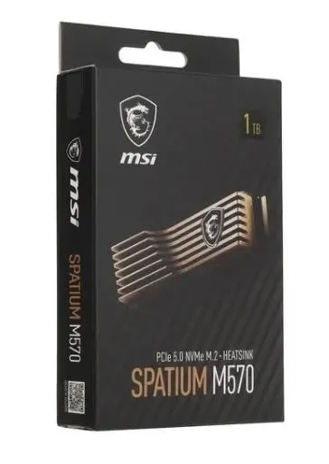 SSD MSI SPATIUM M570 2Тб 3D NAND Скорость записи 8500 Мб/сек. Скорость чтения 9500 Мб/сек. TBW 700 Тб Время наработки на отказ 1600000 ч. S78-440L1M0-P83