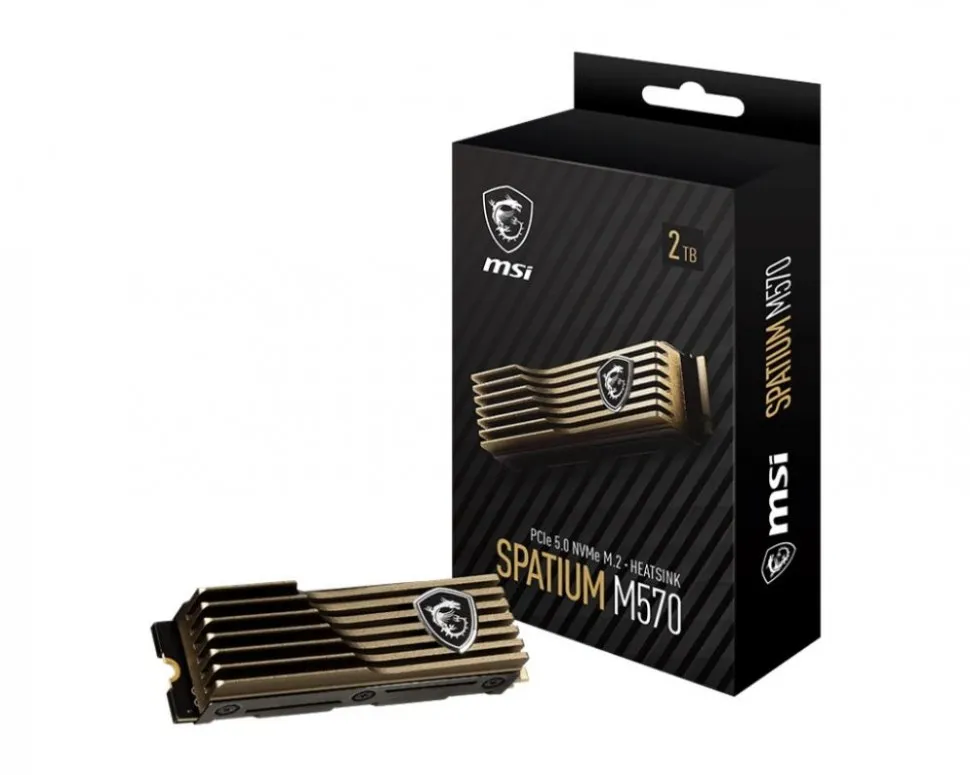 SSD MSI SPATIUM M570 2Тб 3D NAND Скорость записи 10000 Мб/сек. Скорость чтения 10000 Мб/сек. TBW 1400 Тб Время наработки на отказ 1600000 ч. S78-440Q560-P83