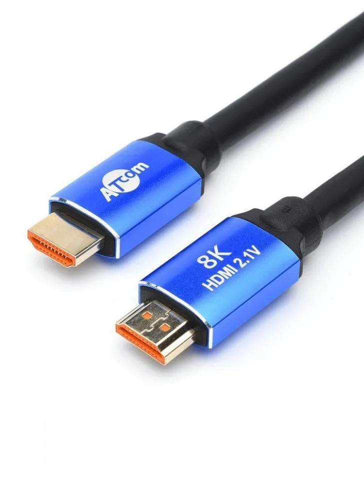 Кабель HDMI 5 m (HIGH speed, Metal gold, впакете) 8K VER 2.1