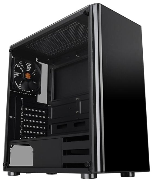 Thermaltake V200 TG (CA-1K8-00M1WN-00) ATX / win / black / no PSU / Tempered Glass