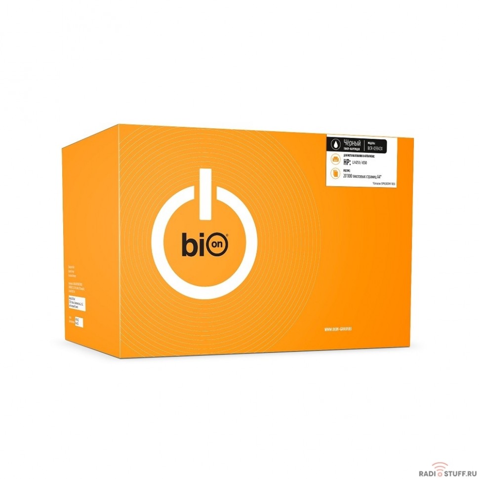 Bion Q5942X Картридж для HP LaserJet 4350N/4250DTN/4250TN/4250N/4350/4350DTN/4350TN/4250 (20000  стр.), Черный