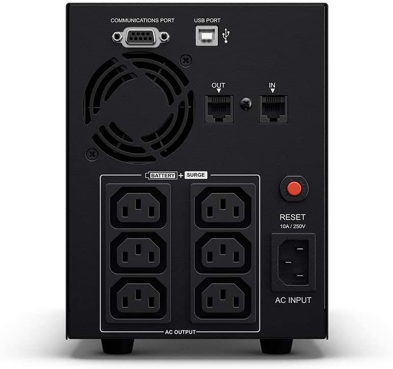 UPS CyberPower V 1200EI VALUE1200EILCD {1200VA/720W USB/RS-232/RJ11/45 (6 IEC)}