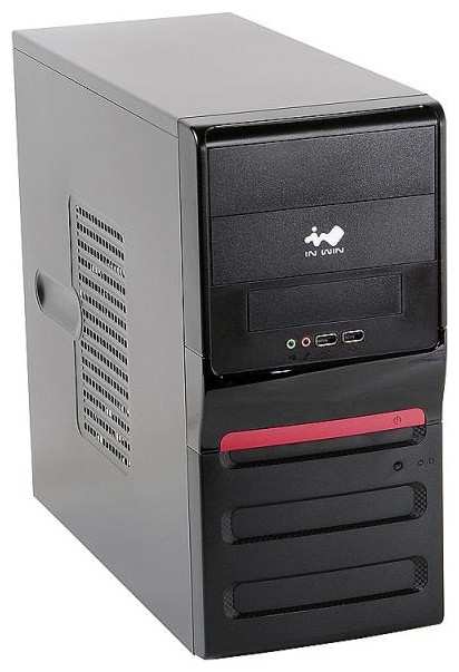 Mini Tower InWin ENR025 Black 400W RB-S400T70  2*USB+AirDuct+Audio mATX(6101065)