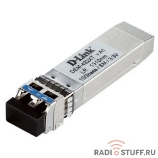 D-Link 432XT/A1A/B1A  PROJ SFP-трансивер с 1 портом 10GBase-LR с поддержкой DDM для одномодового оптического кабеля (до 10 км)