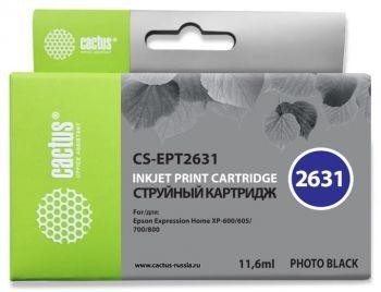 Картридж PHOTO BLACK 11.6ML CS-EPT2631 CACTUS